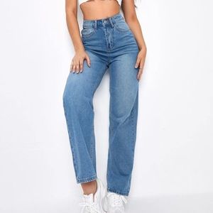 High Waist Boyfriend Jeans